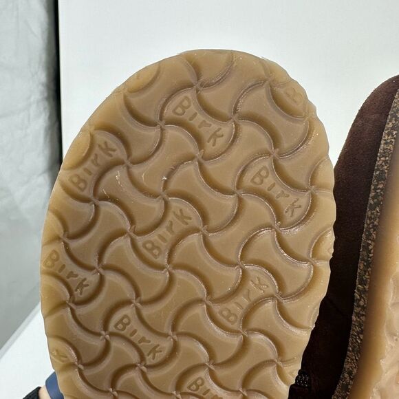 Birkenstock Melrose Suede Leather Size 37 US 6-6.5 Espresso Brown Comfort NEW - Picture 10 of 12